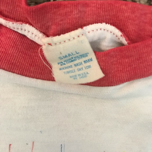 1982 Elton John Jump Up North American Tour Raglan - Picture 3 of 4